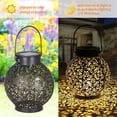 thumbnail image 2 of Lanterne Solaire, LED Lampe Lanterne extérieure Noire, 2 of 5