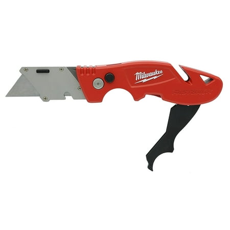 48-22-1903 Fastback 3 Utility Knife with 4 Blade Storage, Wire Stripping Compartment, and Gut Hook, WIRE CLIP: You can keep this tool on your person so you.., By Milwaukee Ship from