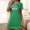 Green, variant on YHAJDS Sleep Shirts For Women Print Round Neck Short Sleeve Sleep Tee Short Nightshirt