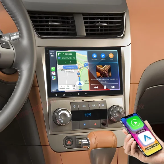 Eforcase Android 13 Car Stereo for Chevrolet Malibu 2008-2012 Radio with Wireless Carplay Android Auto, 8 Inch Touch Screen Bluetooth GPS WiFi EQ FM/RDS SWC Backup Camera