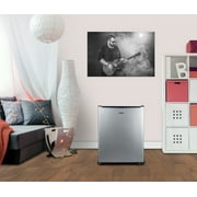 Galanz 2.7 Cu Ft One Door Mini Fridge Stainless Steel Look - Compact, Energy-efficient refrigerator ideal for dorms, offices, and small spaces.