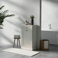 thumbnail image 2 of HOMCOM Kitchen Tilt Out Trash Bin Cabinet, Free Standing Recycling Cabinet, 2 of 8