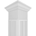 thumbnail image 4 of Ekena Millwork 8"W x 10'H Craftsman Classic Square Non-Tapered Artisan Fretwork Column w/ Crown Capital & Crown Base, 4 of 8