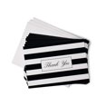 thumbnail image 1 of Black & White Striped Thank You Cards - 48 Classic Note Cards with Envelopes - Perfect for Special Events & Businesses, 1 of 4