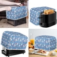 thumbnail image 2 of FKELYI 4 Slice Toaster Covers for Kitchen Anti Fingerprint Eggs Floral Rabbit Appliance Cover Easy to Clean Bread Maker Covers Wide Slot,Happy Easter, 2 of 7