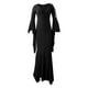 thumbnail image 1 of Moda mujer color sólido manga larga hombro retro tiras cadera vestido Fridja nbo1403, 1 of 5
