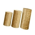 thumbnail image 4 of 3 cubiertas de soporte cilíndricas para decoración de mesas de postres. Oro, 4 of 9