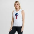 thumbnail image 6 of Women's Fanatics White Philadelphia Phillies Activate Slub Tank Top, 6 of 7