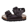 thumbnail image 3 of Beverly Hills Polo Club Boys Buckle Toddler Footbed Sandals, Brown, 5, 3 of 5