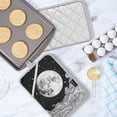 thumbnail image 5 of Yayeee Pot Holders Kitchen Heat Resistant with Pocket 7"x9.8" Cotton Oven Cooking Hot Pads, Black Moon, 5 of 7