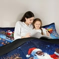 thumbnail image 5 of Manfei Santa Claus 3 Pieces Queen Comforter Set,Merry Christmas Ultra Soft Bedding Sets,Festival Theme Bedding Comforter Set,Lightweight Xmas Room Decor,Reversible, 5 of 8