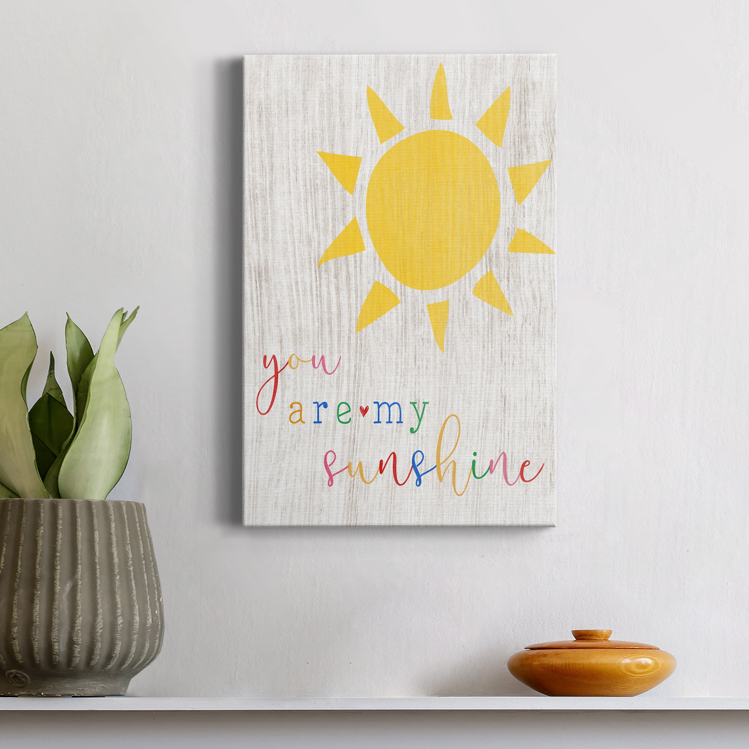 You are my Sunshine Premium Gallery Wrapped Canvas - Ready to Hang - 8 x 12