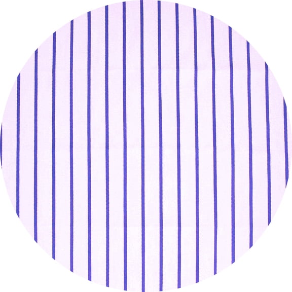 Ahgly Company Indoor Round Solid Purple Modern Area Rugs, 3' Round