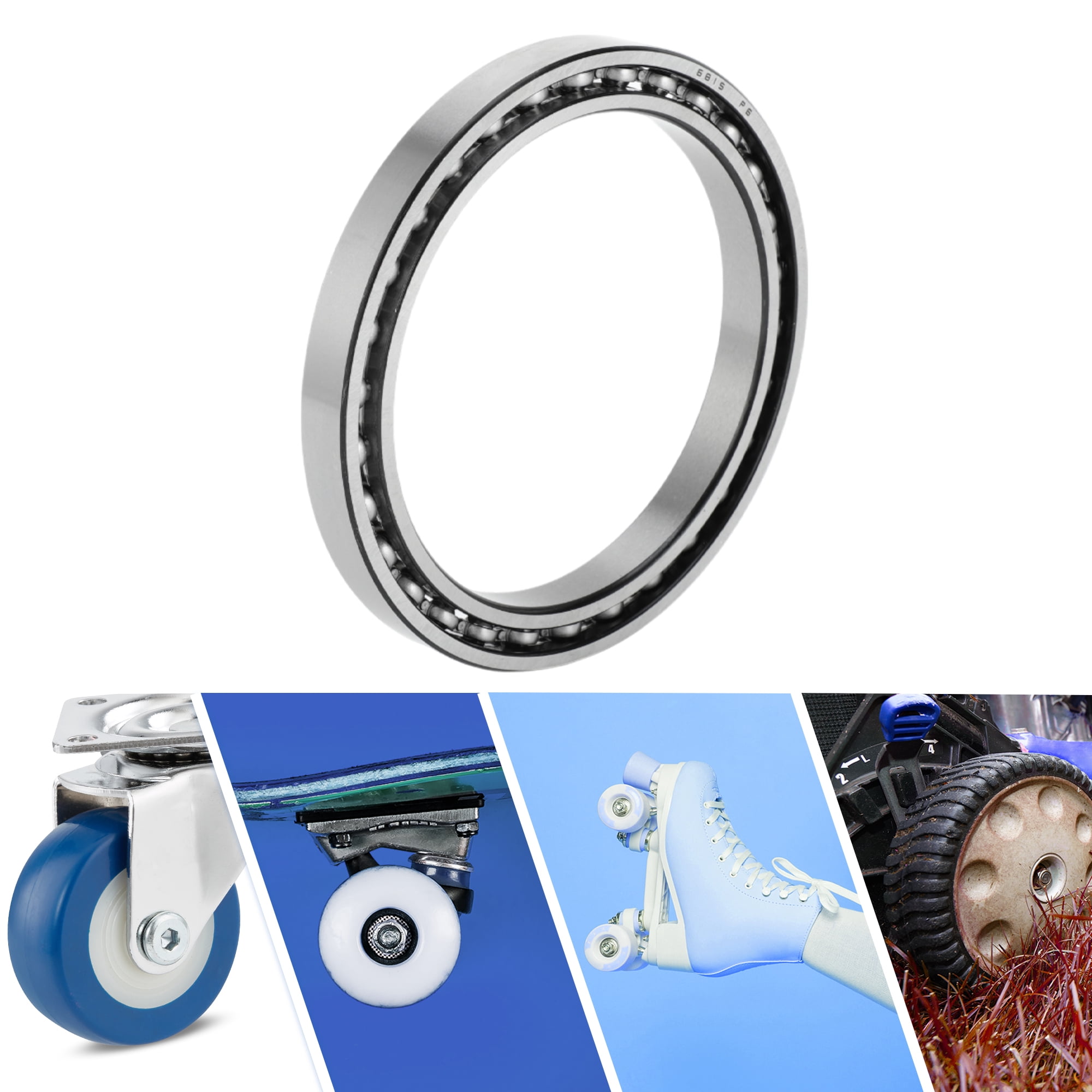 Unique Bargains 6815 Deep Groove Ball Bearings 75x95x10mm 1 Pc Lubricated Bearings Scooter Skateboard Wheel