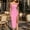 Pink, variant on TMOYZQ Wedding Guest Dress for Women Spaghetti Straps Bodycon Maxi Dress Backless Thigh-High Slit Cocktail Party Dress
