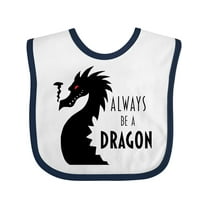 Inktastic Always Be a Dragon Boys or Girls Baby Bib