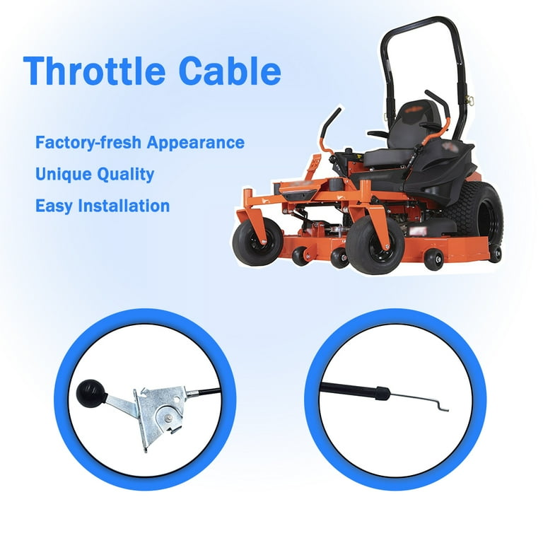 Throttle Cable Replaces Bad Boy Mowers ZT Throttle 53 Replaces OEM 055 8020 00 ZT Mower Maverick Outlaw 055802000 53 Throttle Cable Walmart