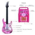thumbnail image 4 of iMeshbean Kids Electric Guitar Set MP3 Player Learning Toys Microphone, Pink, 4 of 6