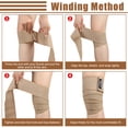 thumbnail image 7 of SupreGear 2-Pack Adjustable Thigh Compression Wrap, Leg Support Sleeves, Khaki, 79 in, 7 of 7