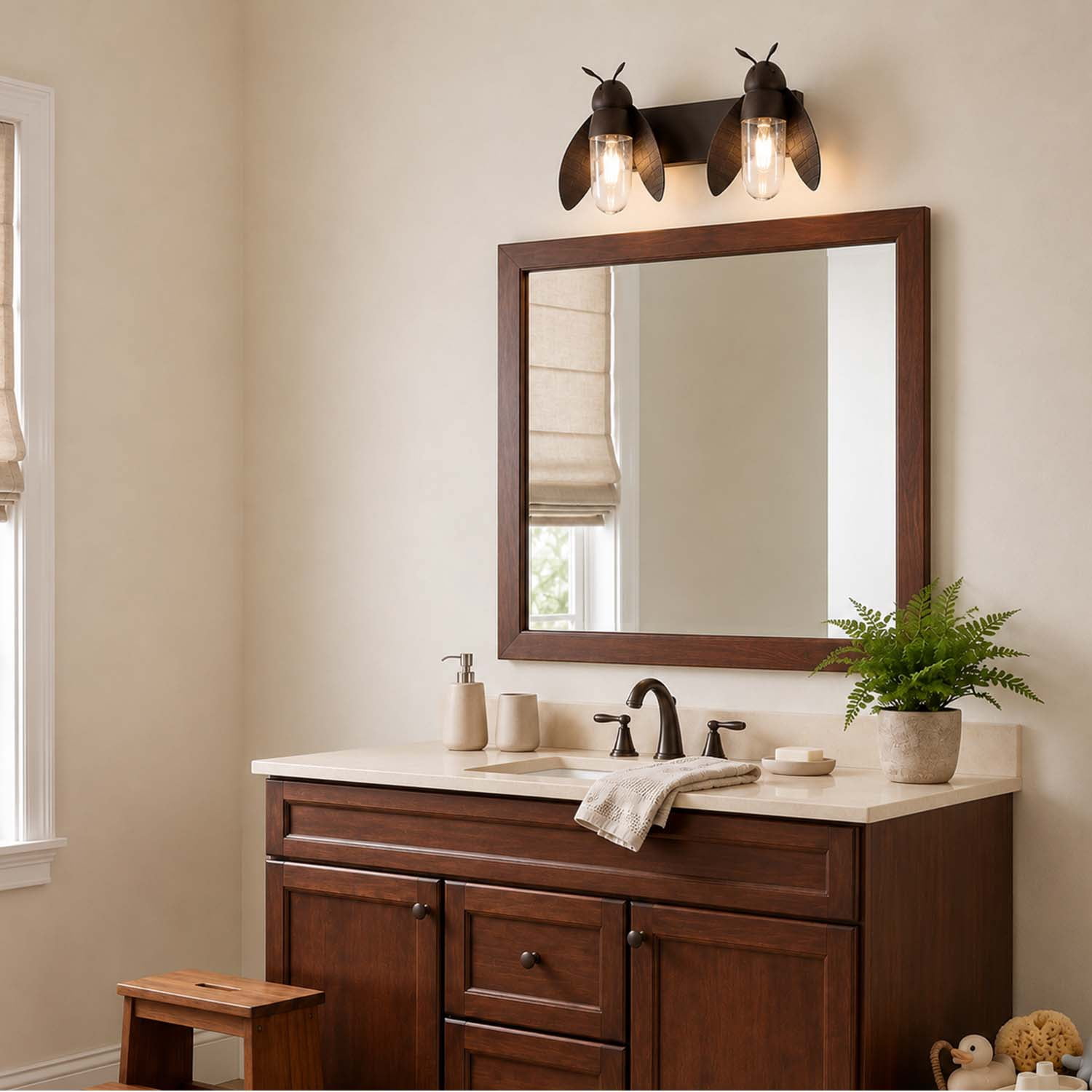 Nightflight - Vanity Light - 2 Light - Rustic Bronze