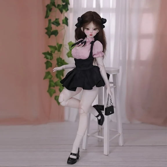 Bjd Doll Joan 1/4 Charming Dancer Body New Design Optimistic College Sweet Style Big Bust and Hip Slim Waist Ball Jointed Dolls