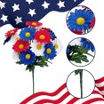 thumbnail image 5 of 4th Of July Flower Decorations, 4PCS Red Blue White Cemetery Flower, Independence Day, Home Party Decor,Memorial Day GraveFlowers for Home Wedding Party Decor, 5 of 9