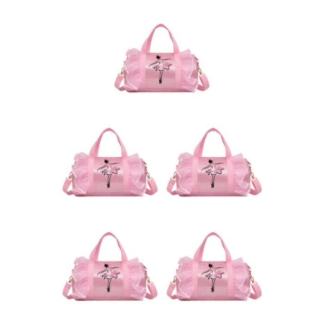 maskred Cloth Fashion Shoulder Bag Portable And Comfortable On Go And Hardware Pull Head Is Smooth Pink long yarn 5Set