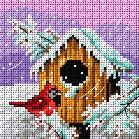 Gobelin canvas for halfstitch without yarn Four Seaseons - Winter 2308D