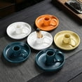 thumbnail image 4 of Hariumiu Ceramic Incense Holder Ceramic Incense Burner Holder Sturdy Creative Censer Holder for Meditation Healing, 4 of 8