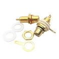 thumbnail image 3 of Panel Mount Gold-Plated RCA Female Plug Jack- Audio Socket 3.5mm AV-Plugs, 3 of 12