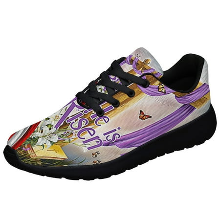 

EaStr ChriStan Cross He Is Risen Shoes Sneakers Black Size 8.5