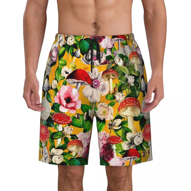Board Shorts Summer Psychedelic Hawaii Beach Short Pants Men Running Surf Fast Dry Printed Swim Trunks