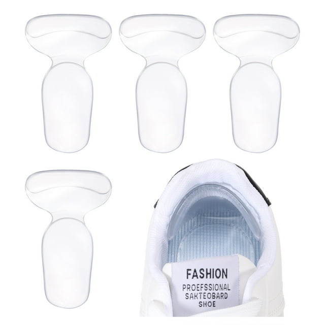 Almohadillas para talón en forma de T, forros, almohadillas de cojín, inserciones, almohadillas de confort para tacones altos, antideslizantes, transparentes