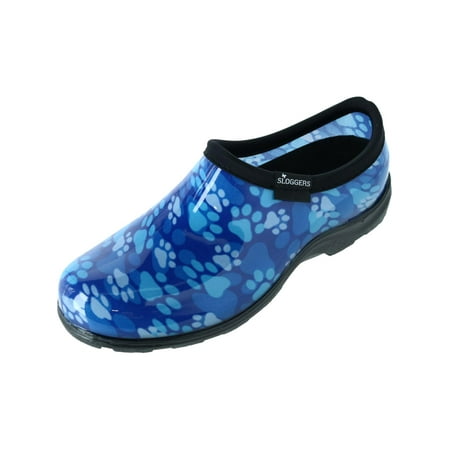 

Sloggers Women s Rain & Garden Shoes - Paw Print Blue Style 5114QB