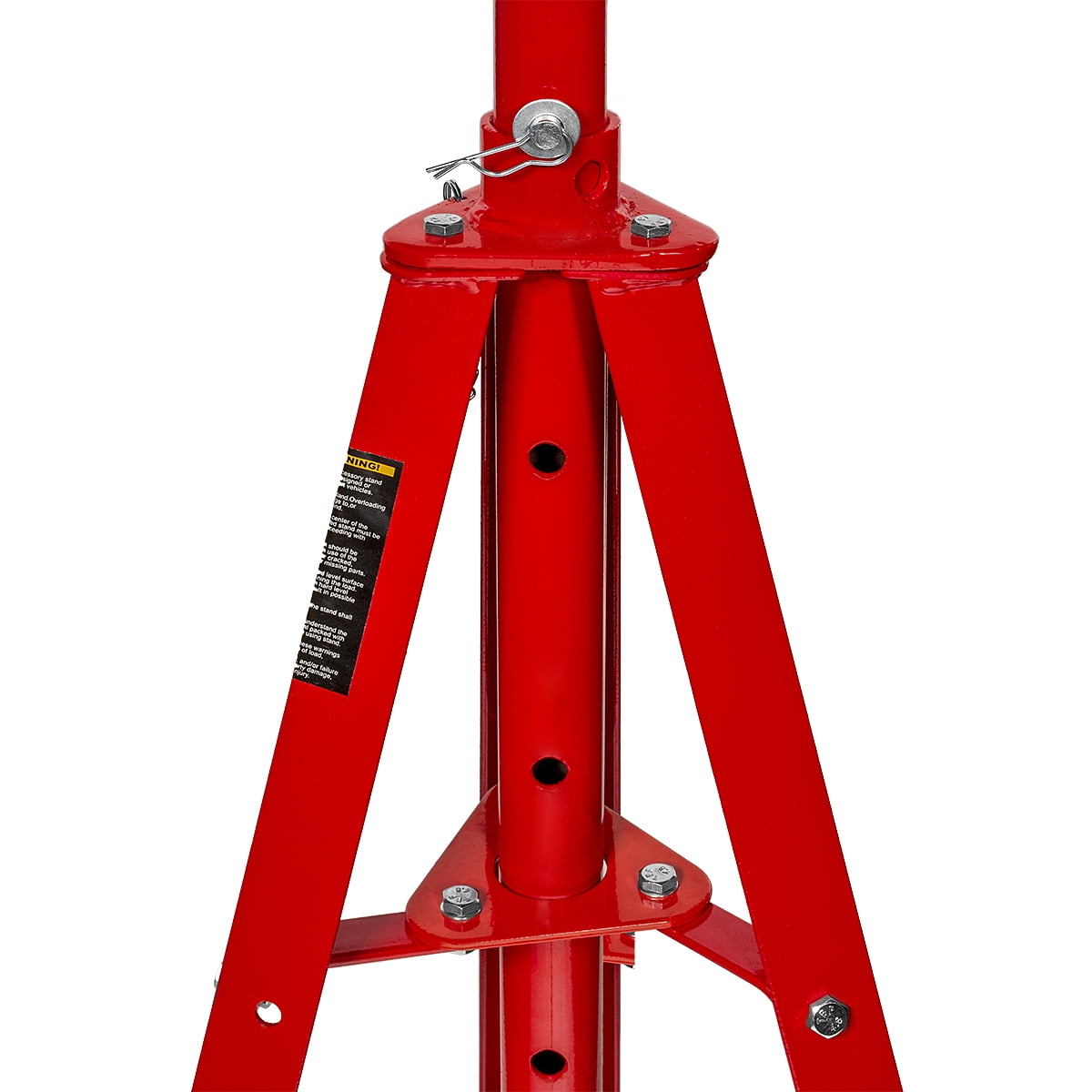 Stark USA 2 Ton Automotive Under Hoist Tripod Stand For Garages, Repair Shops, and DIY, 44000LB Capacity, Support Range 49"-84", Heavy Duty Steel, 24" Base, 3.25" Saddle