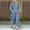 Light Blue, variant on Plus Size Womens Two Piece Sets, Summer Casual Loose Outfits High Low Blouse Wide Leg Pants Sets Loungewear Set with Pockets Linen Pants Sets Women 2 Piece Outfits Black L