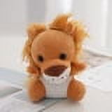 Mini Stuffed Forest Animals Jungle Animal Plush Toys Cute Plush Elephant Lion Giraffe Tiger Plush for Animal Themed Parties Student Achievement Award (Sitting)