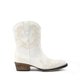 thumbnail image 2 of Botas de Tobillo Vaqueras para Mujer DREAM PAIRS con Punta Cuadrada Blanca, 2 of 7