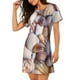 thumbnail image 2 of Fotbe Sea Shells Bata de Dormir para Mujer con Estampado, Camisón de Algodón de Manga Corta, Ropa de Dormir Casual, 2 of 6