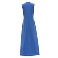 thumbnail image 4 of Vestido Largo de Verano para Mujer, Trajes para Adolescentes, Corte a, para Vacaciones, Salidas Nocturnas, Calle. M, 4 of 7