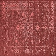 thumbnail image 1 of Ahgly Company Indoor Square Oriental Red Industrial Area Rugs, 8' Square, 1 of 4