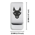 thumbnail image 2 of Stainless Steel Year of the Dog Zodiac Classic Slim Money Clip Credit Card Holder, 2 of 2