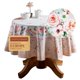 thumbnail image 1 of Mantel redondo Maison d' Hermine, 100 % algodón, 160 cm, reutilizable, decorativo, para uso diario, ideal para comedor, casa de campo, hogar, fiestas, bodas, primavera y verano. - Ibiza - Beige, 1 of 1