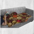 thumbnail image 6 of Spice Soft Flannel Fleece Blanket, Containers Filled with Various Exotic Herbal Ingredients Seasoning in Kitchen Print, Cozy Plush for Indoor and Outdoor Use, 70" x 90", Multicolor, by Ambesonne, 6 of 6