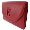 thumbnail image 2 of Pre-Owned HERMES Hermes H Logo Vintage Vo Epsom Rouge Vif Red 〇S Women's Clutch Bag (Fair), 2 of 10