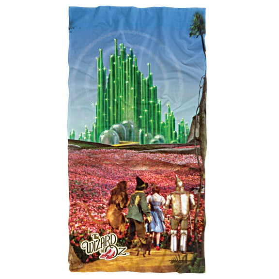 The Wizard of Oz Beach Towel, 30"x60", Emerald City Beach Towel