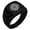 Black, variant on Stainless Steel Nautical Needle Dial Compass Chevron Pattern Biker Style Polished Ring