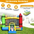 thumbnail image 3 of Costway Inflatable Bounce House Kids Jumping Castle w/ Slide Ocean Balls & 480W Blower, 3 of 10