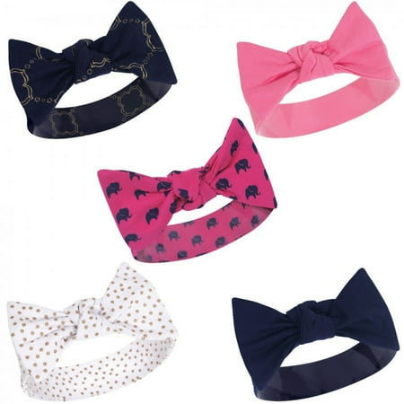 UPC: 0660168940060 | Yoga Sprout Baby and Toddler Girl Cotton Headbands 5pk  Metallic Elephant  0-24 Months