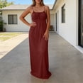 thumbnail image 5 of Horkkom Backless Dresses for Women Sleeveless Solid Color Summer Dresses Flowy Casual Daily Maxi Dresses, S-2XL, 5 of 9
